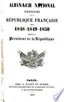 Almanach national annuaire de la République française
