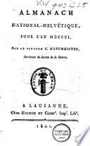 Almanach national-helvétique pour l'an 1800