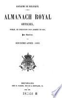 Almanach royal de Belgique