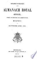 Almanach royal de Belgique