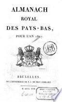 Almanach royal des Pays-Bas, pour l'an 1817