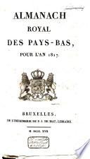 Almanach royal des Pays-Bas pour l'an ....