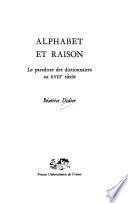 Alphabet et raison