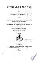Alphabet moral des petits garçons
