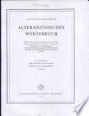 Altfranzosisches Worterbuch