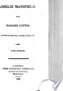 Amélie Mansfield, par madame***, auteur de Claire d'Albe