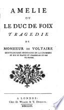 Amelie ou Le duc de Foix