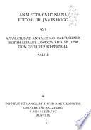 Analecta Cartusiana