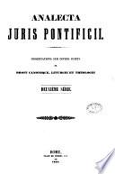 Analecta juris pontificii