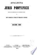Analecta juris pontificii