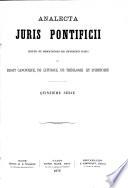 Analecta juris pontificii