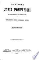 Analecta juris pontificii
