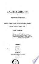 Analectabiblion