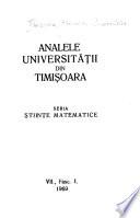 Analele Universității din Timișoara