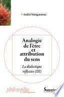Analogie de l'être et attribution du sens