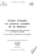 Analyse comparée du rapport des jeunes à la nation et à l'armée