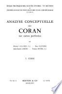 Analyse conceptuelle du Coran sur cartes perforées