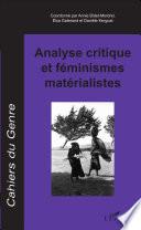 Analyse critique et féminismes matérialistes
