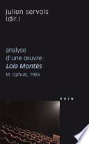 Analyse d'une oeuvre