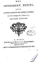 Analyse des infiniment petits
