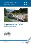 Analyse des politiques suisses de l'environnement