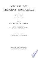 Analyse des stéroïdes hormonaux
