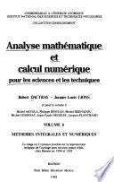 Analyse mathématique et calcul numérique pour les sciences et les techniques