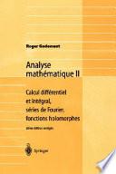 Analyse mathématique II