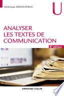 Analyser les textes de communication - 4e éd.