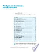 Analyseurs de Reseaux en Micro-ondes