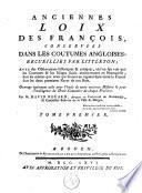 Anciennes loix des François