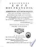 Anciennes loix des François