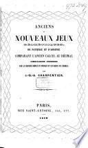 Anciens et nouveaux jeux géometriques, de patience et d'adresse