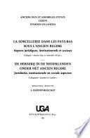 Anciens pays et assemblées d'états