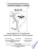 Andean Geodynamics