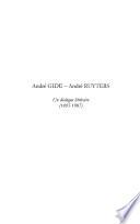 André Gide-André Ruyters, un dialogue littéraire (1895-1907)