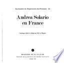 Andrea Solario en France : [exposition, Paris, Musee du Louvre, 1985]