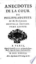Anecdotes de la cour de Philippe-Auguste