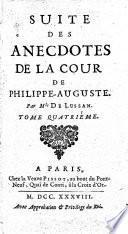 Anecdotes De La Cour De Philippe-Auguste