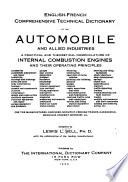 Anglais-Français Dictionnaire Technologique Tres Complet de L'automobile Et Des Industries Qui S'y Rattachent
