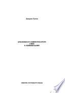 Angoisse et communication chez S. Kierkegaard