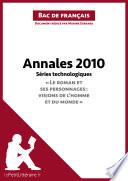Annales 2010 Séries technologiques Le roman et ses personnages : visions de l'homme et du monde (Bac de français)