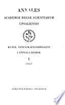Annales Academiæ Regiæ Scientiarum Upsaliensis
