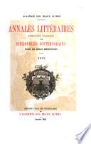 Annales administratives des Bibliophiles contemporains