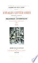 Annales administratives des Bibliophiles contemporains