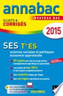 Annales Annabac 2015 SES Tle ES
