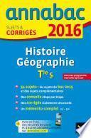 Annales Annabac 2016 Histoire-Géographie Tle S