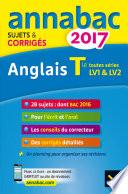 Annales Annabac 2017 Anglais Tle LV1 et LV2