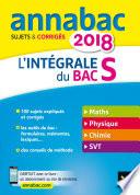 Annales Annabac 2018 L'intégrale Bac S