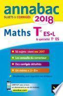 Annales Annabac 2018 Maths Tle ES, L